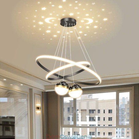 Nowoczesna lampa wisząca z kutego żelaza, silikonowa, podwójna okrągła lampa sufitowa Nowoczesna lampa wisząca z kutego żelaza, silikonowa, podwójna okrągła lampa sufitowa