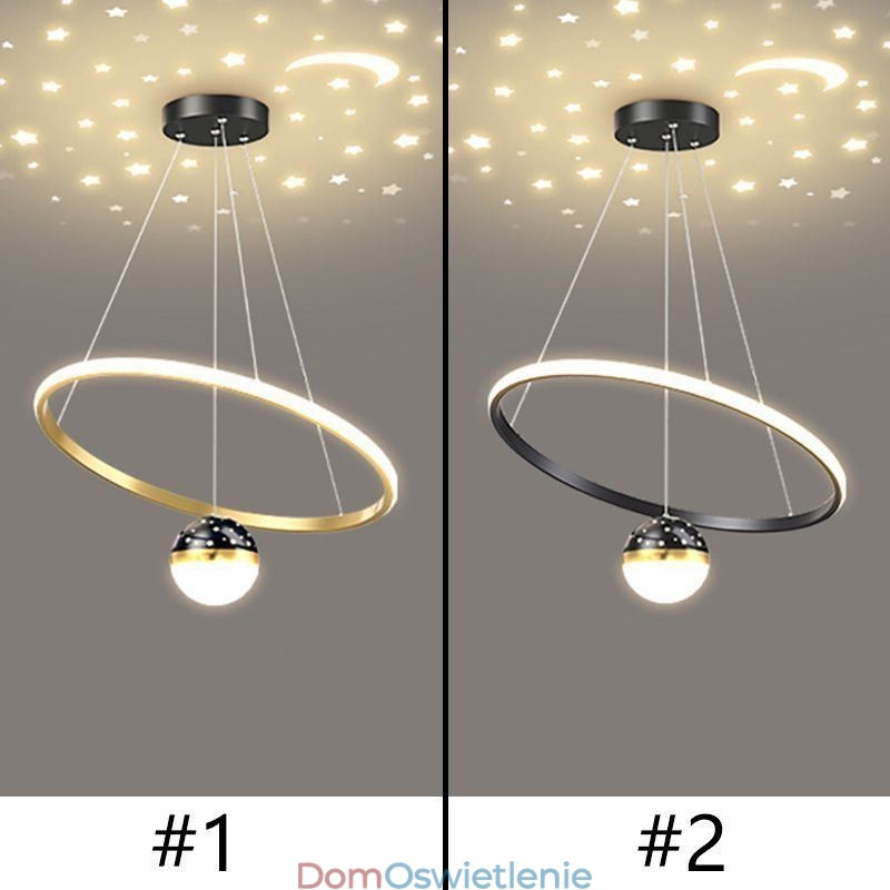 Wisząca lampa Nowoczesna prosta kutego żelaza silikonowa lampa sufitowa z pojedynczym pierścieniem