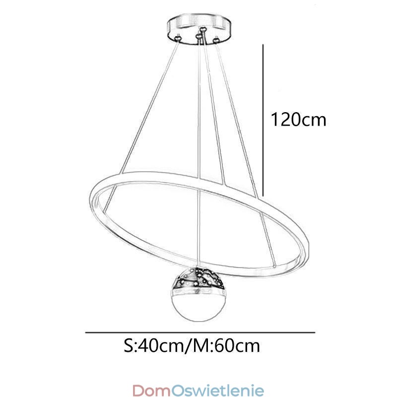 Wisząca lampa Nowoczesna prosta kutego żelaza silikonowa lampa sufitowa z pojedynczym pierścieniem