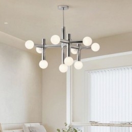 Prosta lampa wisząca z kutego żelaza Magic Beans Molecule Ceiling Light
