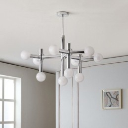 Prosta lampa wisząca z kutego żelaza Magic Beans Molecule Ceiling Light
