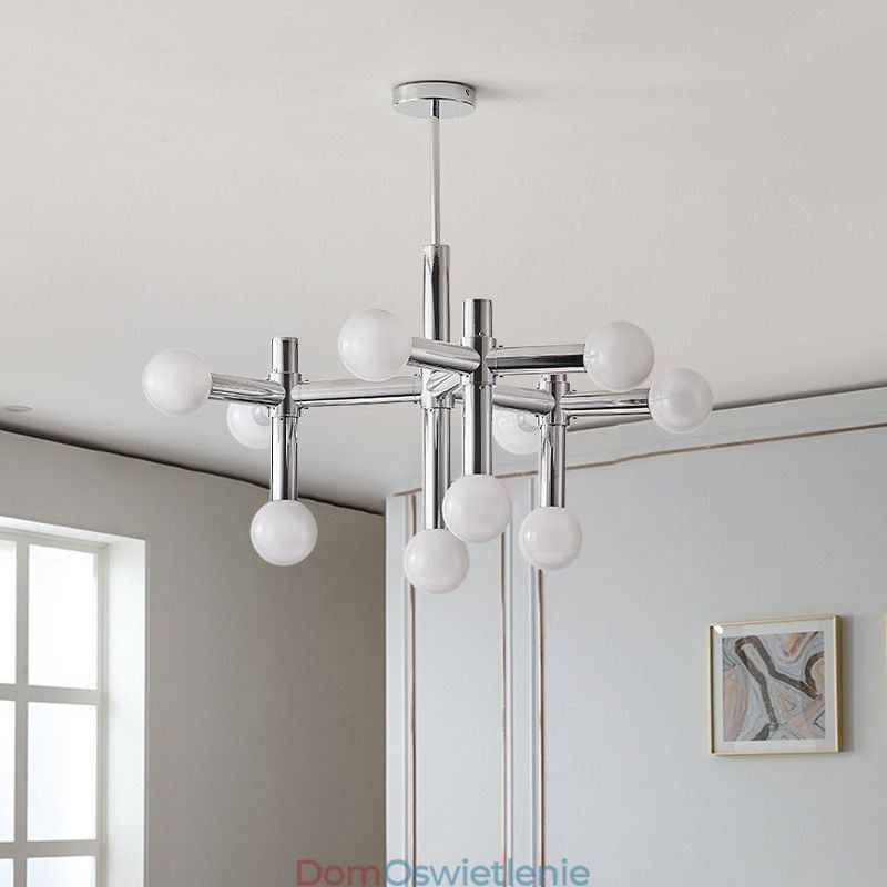 Prosta lampa wisząca z kutego żelaza Magic Beans Molecule Ceiling Light