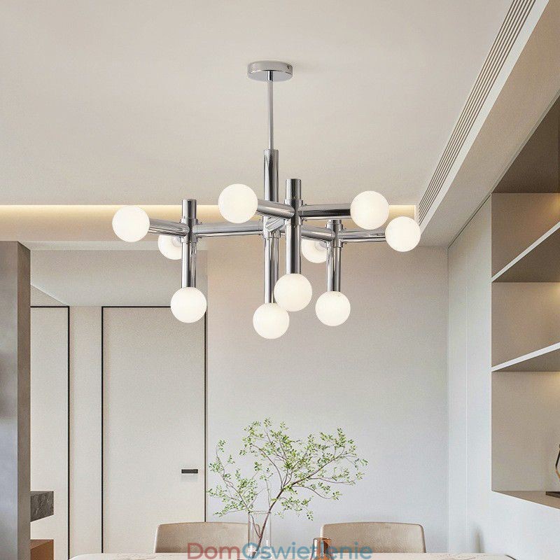 Prosta lampa wisząca z kutego żelaza Magic Beans Molecule Ceiling Light