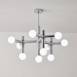 Prosta lampa wisząca z kutego żelaza Magic Beans Molecule Ceiling Light