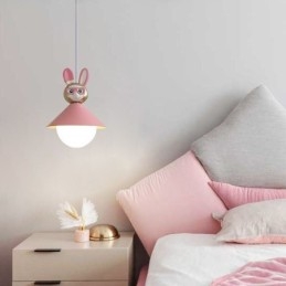 Wisząca lampa Nowoczesna minimalistyczna G9 z kutego żelaza, cielęca, żywiczna lampa sufitowa