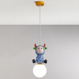 Wisząca lampa Nowoczesna minimalistyczna G9 z kutego żelaza, cielęca, żywiczna lampa sufitowa
