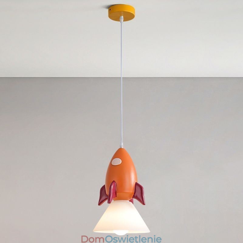 Minimalistyczna lampa wisząca z kutego żelaza, lądowanie na księżycu, mała lampa sufitowa