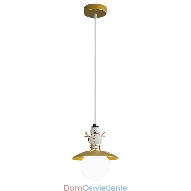 Nowoczesna lampa wisząca Simple G9 z kutego żelaza, żywica, lampa sufitowa Snowman