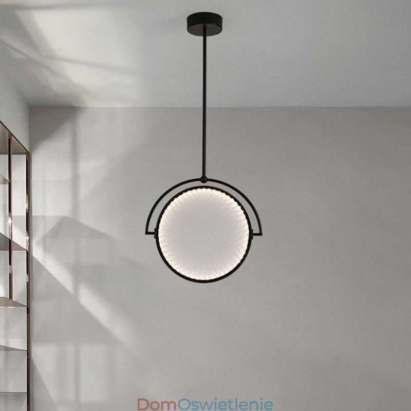 Nordic Wisząca Lampa Kreatywny Pierścień z Kutego Żelaza Sufitowa Lampa