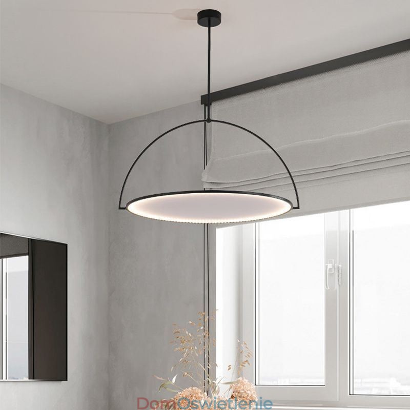Nordic Wisząca Lampa Kreatywny Pierścień z Kutego Żelaza Sufitowa Lampa