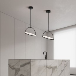 Nordic Wisząca Lampa Kreatywny Pierścień z Kutego Żelaza Sufitowa Lampa
