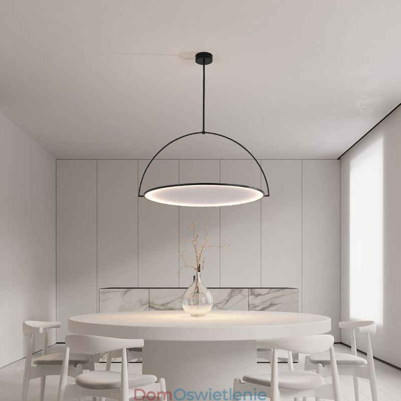 Nordic Wisząca Lampa Kreatywny Pierścień z Kutego Żelaza Sufitowa Lampa