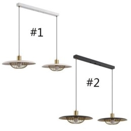 Nordic Wisząca lampa Kreatywny kuty żelazny dysk Sufitowa lampa