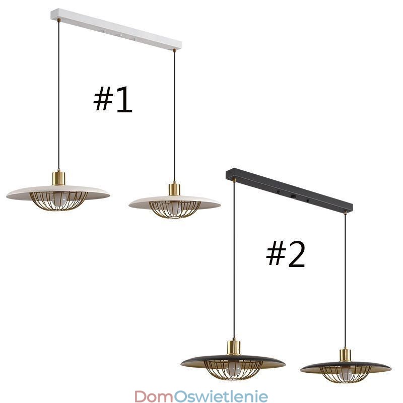 Nordic Wisząca lampa Kreatywny kuty żelazny dysk Sufitowa lampa