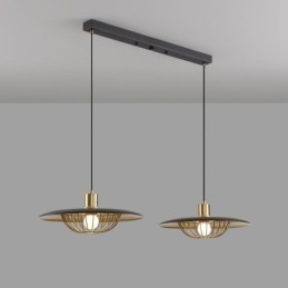 Nordic Wisząca lampa Kreatywny kuty żelazny dysk Sufitowa lampa