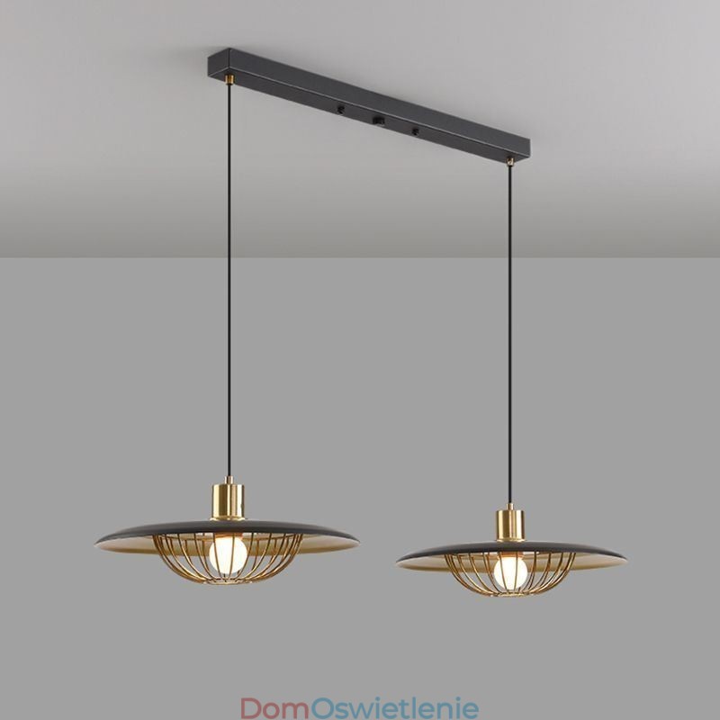 Nordic Wisząca lampa Kreatywny kuty żelazny dysk Sufitowa lampa