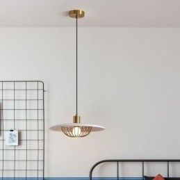 Nordic Wisząca Lampa Kutego Żelaza Kreatywne Lampy Sufitowe Dyskowe
