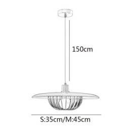 Nordic Wisząca Lampa Kutego Żelaza Kreatywne Lampy Sufitowe Dyskowe
