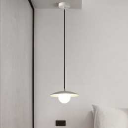 Nordic Wisząca Kreatywna Kuta Żelazna Lampa Sufitowa G9 Disc