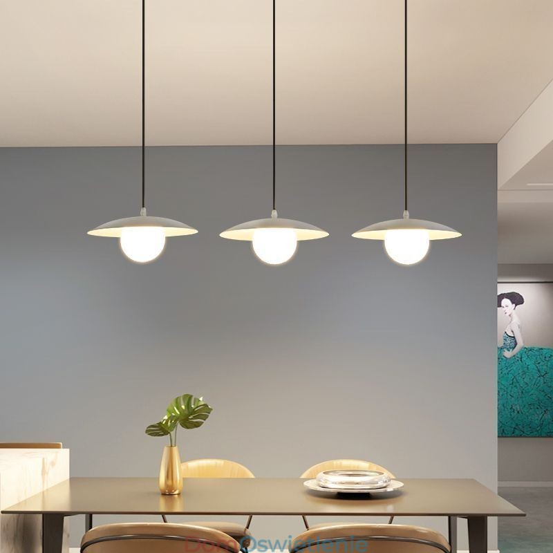 Nordic Wisząca Kreatywna Kuta Żelazna Lampa Sufitowa G9 Disc