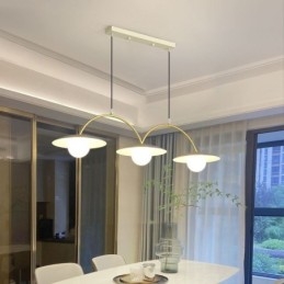 Nordic Wisząca Lampa Kreatywna G9 Kute Żelazo Fala Sufitowa