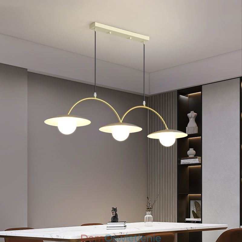Nordic Wisząca Lampa Kreatywna G9 Kute Żelazo Fala Sufitowa