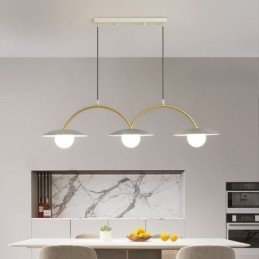 Nordic Wisząca Lampa Kreatywna G9 Kute Żelazo Fala Sufitowa