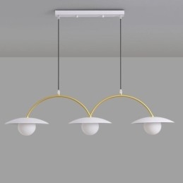 Nordic Wisząca Lampa Kreatywna G9 Kute Żelazo Fala Sufitowa