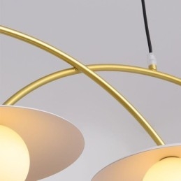Nordic Wisząca Lampa Kreatywna G9 Kute Żelazo Fala Sufitowa