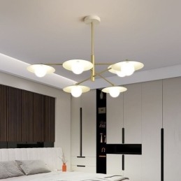 Nordic Wisząca Lampa Kreatywna G9 Kute Żelazne Dyski Sufitowe