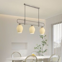 Nordic Wisząca lampa z kutego żelaza Kreatywna lampa sufitowa Stamen