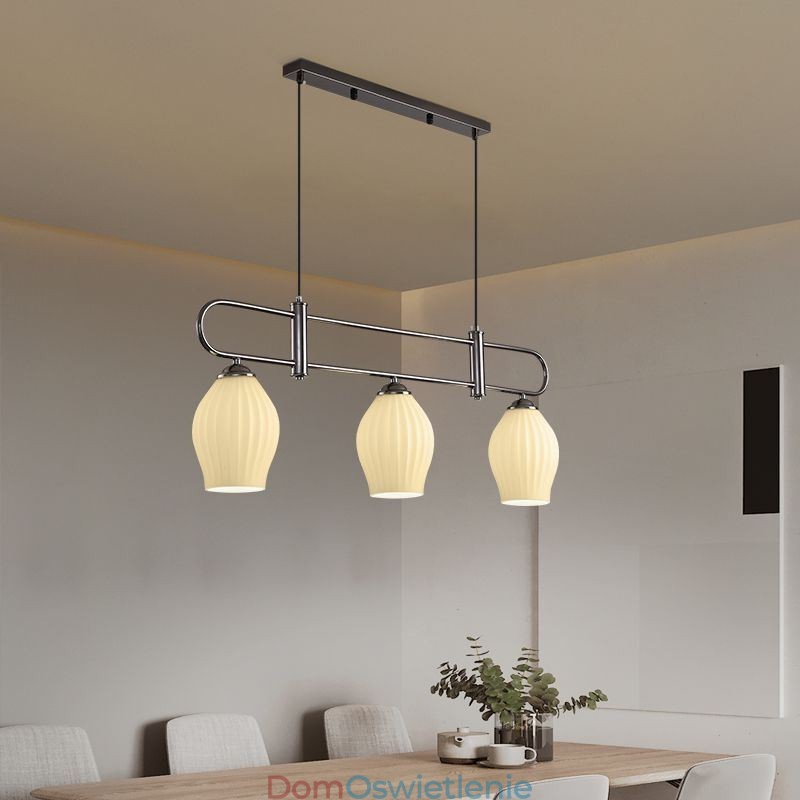 Nordic Wisząca lampa z kutego żelaza Kreatywna lampa sufitowa Stamen