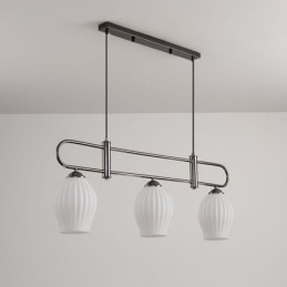 Nordic Wisząca lampa z kutego żelaza Kreatywna lampa sufitowa Stamen