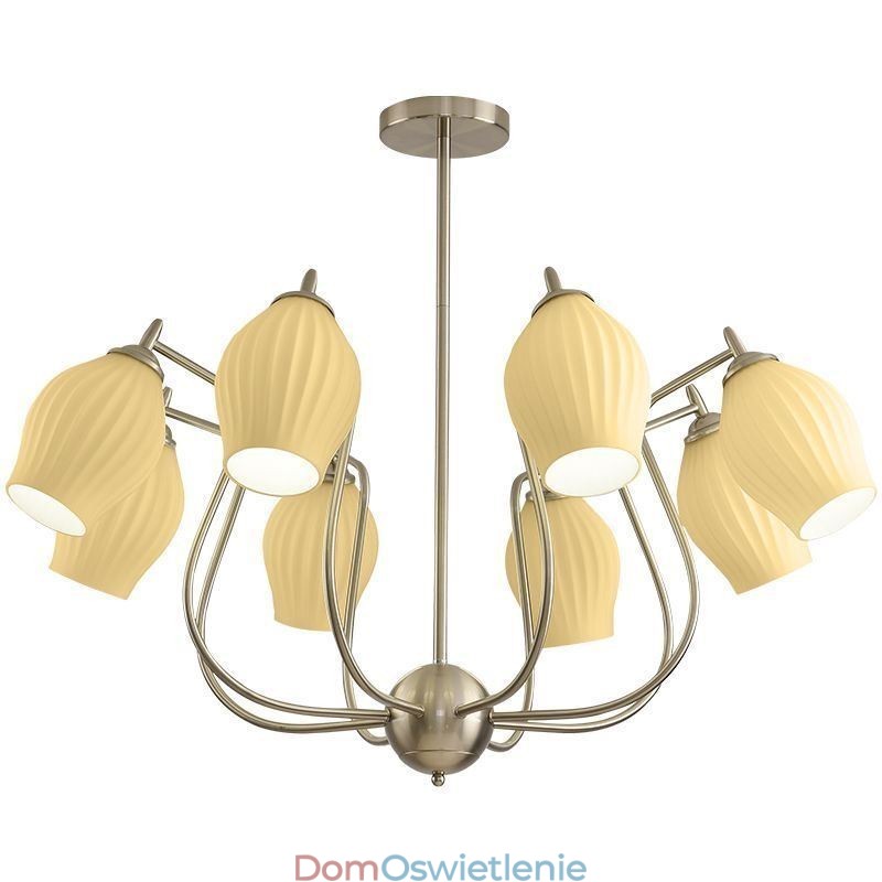 Nordic Wisząca Lampa Kreatywna Kute Żelazo Piasek Nikiel Kwiat Pręcik Sufitowa Lampa