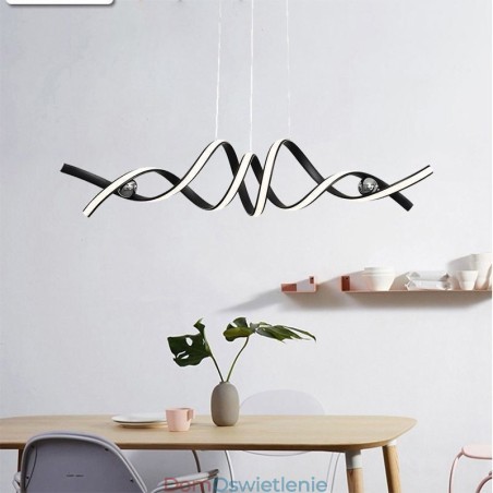 Minimalistyczna lampa wisząca aluminiowa sztuka minimalistyczna spiralna lampa sufitowa Minimalistyczna lampa wisząca aluminiowa sztuka minimalistyczna spiralna lampa sufitowa