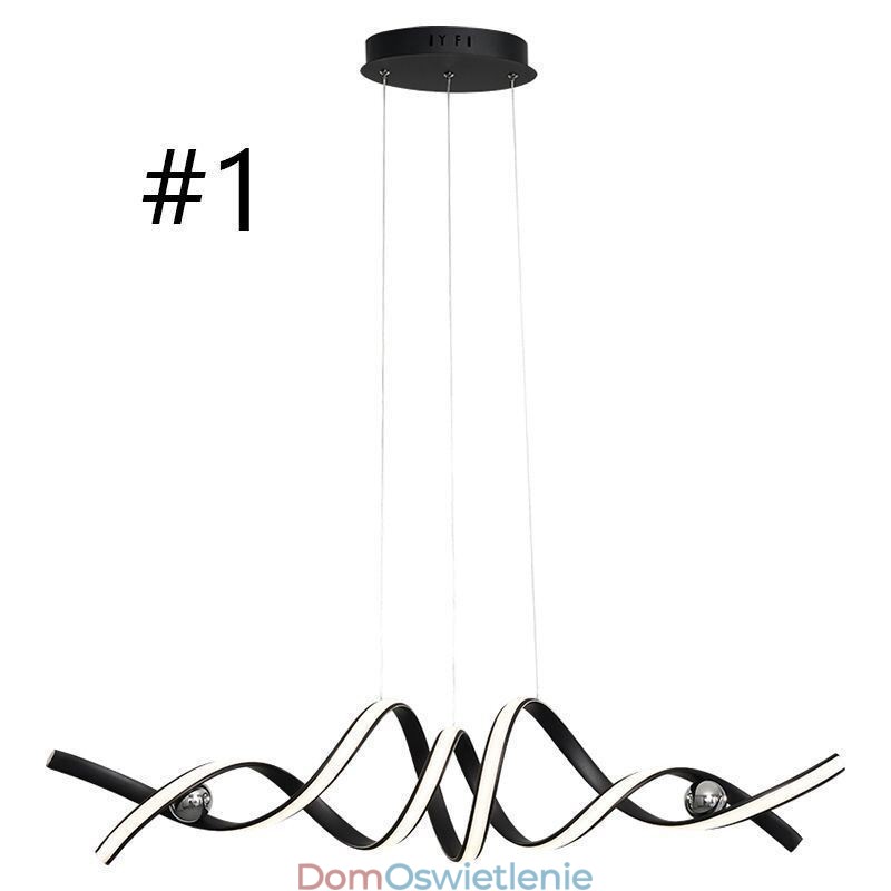 Minimalistyczna lampa wisząca aluminiowa sztuka minimalistyczna spiralna lampa sufitowa