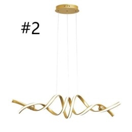 Minimalistyczna lampa wisząca aluminiowa sztuka minimalistyczna spiralna lampa sufitowa