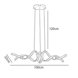 Minimalistyczna lampa wisząca aluminiowa sztuka minimalistyczna spiralna lampa sufitowa