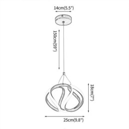 Wisząca lampa aluminiowa Art Small Pumpkin Lampa sufitowa