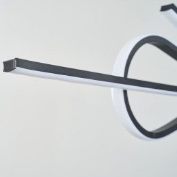 Prosta lampa wisząca aluminiowa lampa sufitowa z kokardą artystyczną