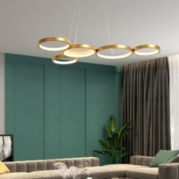 Stylowa lampa wisząca aluminiowa lampa sufitowa artystyczna