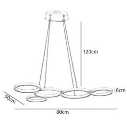Stylowa lampa wisząca aluminiowa lampa sufitowa artystyczna