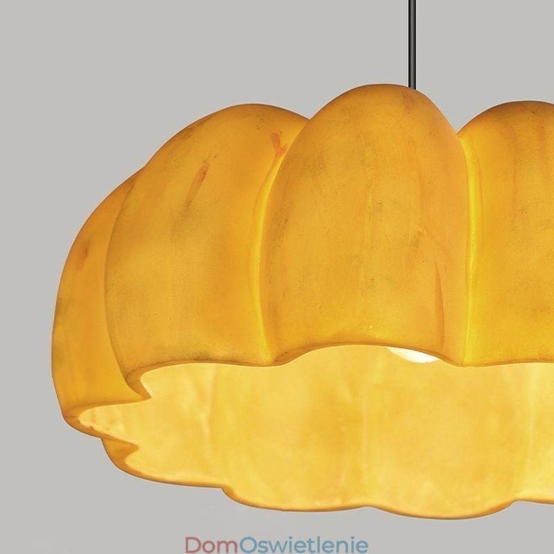 Pojedyncza głowica lampy wiszącej w kształcie dyni, japońska lampa sufitowa retro