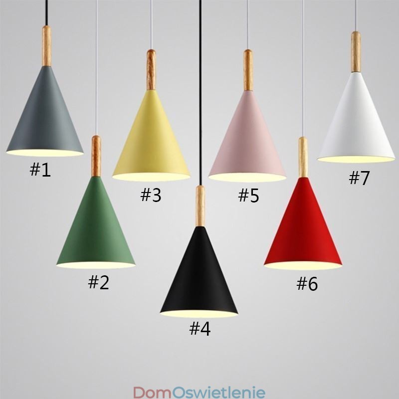 Nordic Macaron Lampa wisząca pojedyncza głowica Lampa wisząca