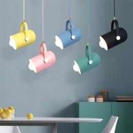 Nordic Kolorowa lampa wisząca Macaron Pojedyncza lampa wisząca