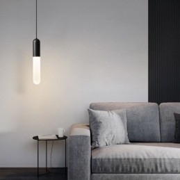 Nowoczesna lampa wisząca Frosted, szczotkowana lampa wisząca