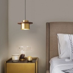 Nowoczesna lampa wisząca Jedno światło mosiężne oświetlenie wiszące wyspa