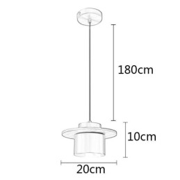 Nowoczesna lampa wisząca Jedno światło mosiężne oświetlenie wiszące wyspa