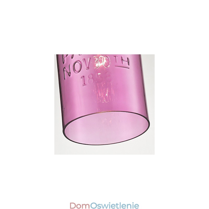 1-punktowa nowoczesna lampa wisząca ze szkła w przezroczystym kształcie bańki