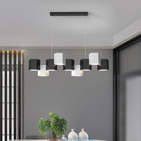 Nowoczesna sześciokątna lampa wisząca, kreatywna kombinacja lamp wiszących